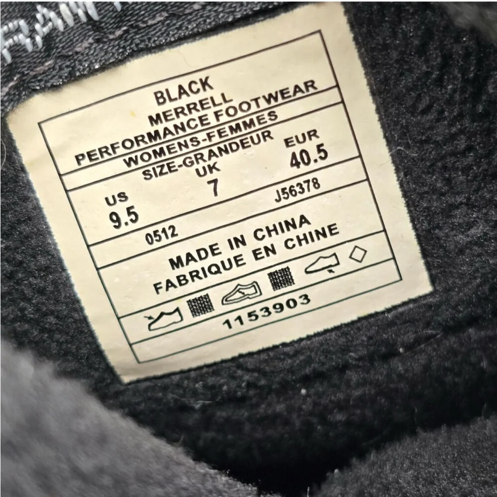 Merrell Frost Glove Winter Boots Women's 9.5 Black Barefoot Insulated - Picture 8 of 8